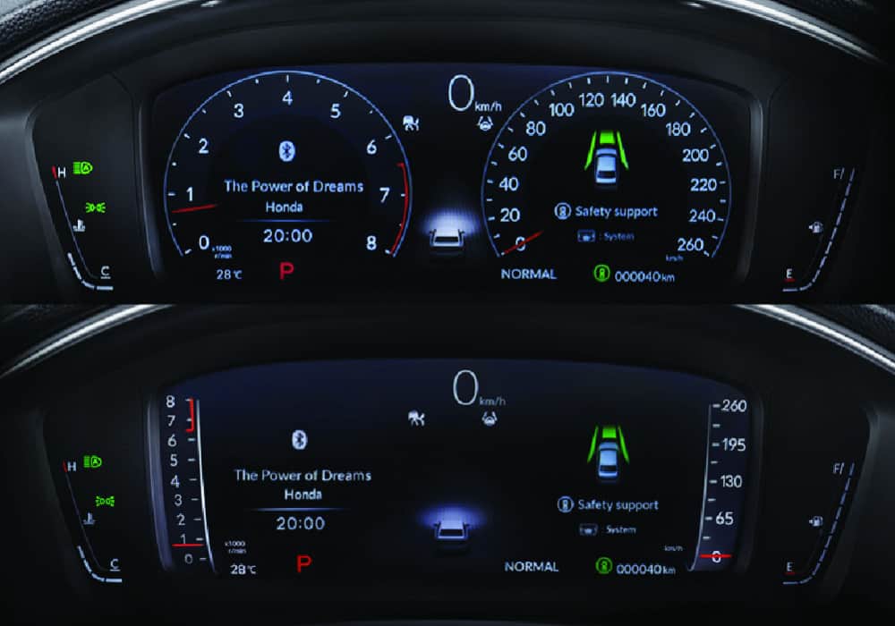 10,2 inch Interactive TFT Meter Cluster with Customized Display Setting